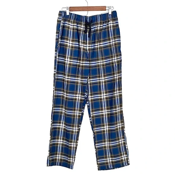 NWT Magellan Outdoors Plaid Flannel Lounge Pant Dark Green Navy Pajama Pants PJ